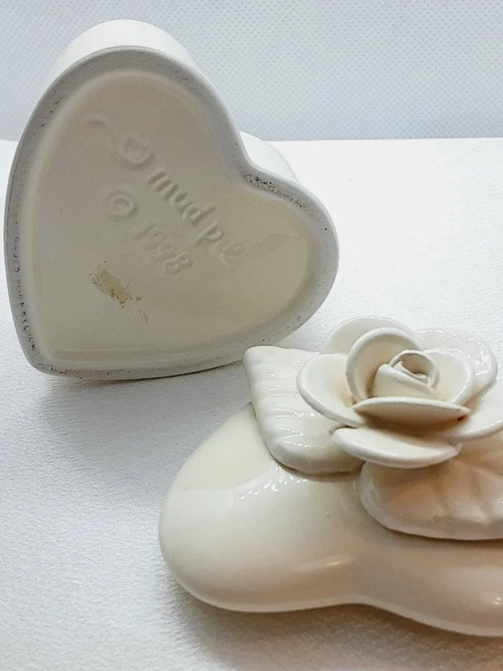 NEW Mud Pie Heart Bridal Cake Topper